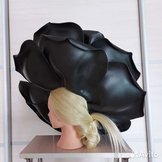 Шляпка в виде цветка для выступлений,фотосессии