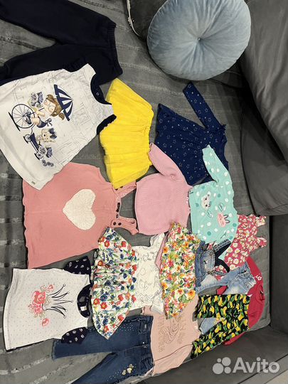 Вещи пакетом на девочку 80-86