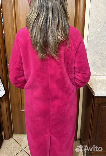 Шуба из эко меха премиум