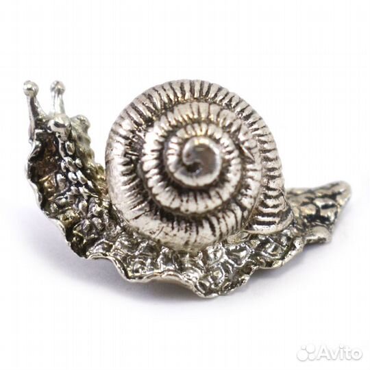 Статуэтка - миниатюра «Улитка». Серебро
