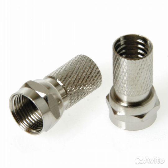 F-коннектор (резьба + гайка) для RG-6U тв-антенны