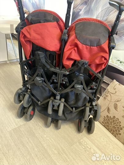 Коляска для двойни peg perego