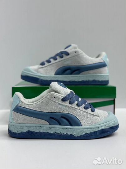 Кроссовки Puma Suede голубые 5