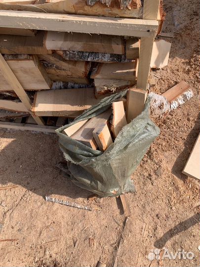 Дрова березовые колотые в мешках