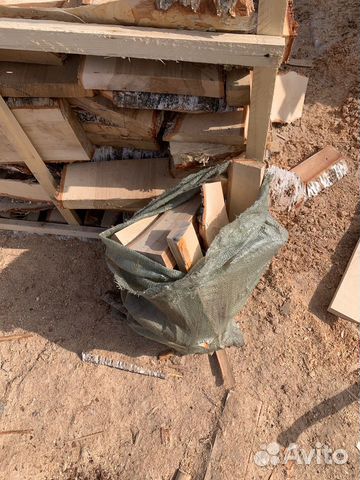 Дрова березовые колотые в мешках