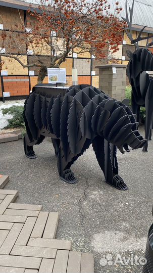 Мангал олень, лев, медведь