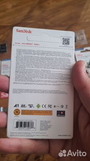Карта памяти micro sd 16gb Sandisk класс 10 оригин