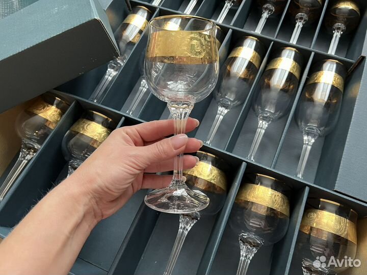 Новый набор фужеров Bohemia 18 шт