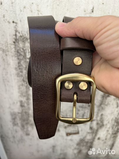 Мужской ремень 35 мм, ручной работы