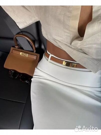 Ремни Hermes Kelly новые натуральная кожа