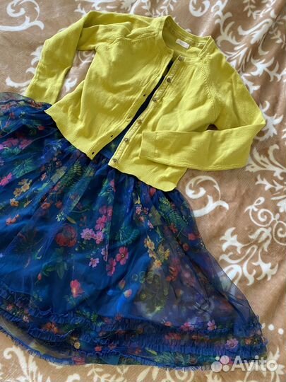 Платье acoola 134+ кардиган Next