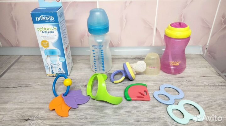 Бутылочка Dr.brown's. Поильник. Прорез-ль, нимблер
