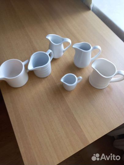 Молочники фарфор набор 6 шт