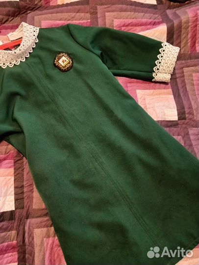 Школьная форма для девочки 134 140 зелёная