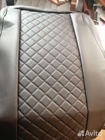 Чехлы Renault Duster черный ромб