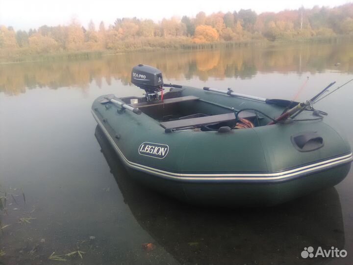 Надувная лодка пвх бу с мотором