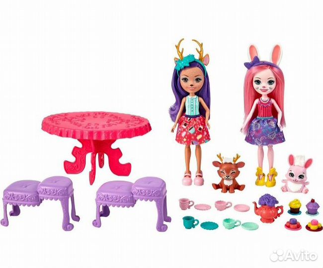 Enchantimals игровой набор чаепитие. семья выдры