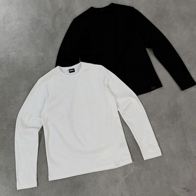 Лонгслив базовый slim fit белый