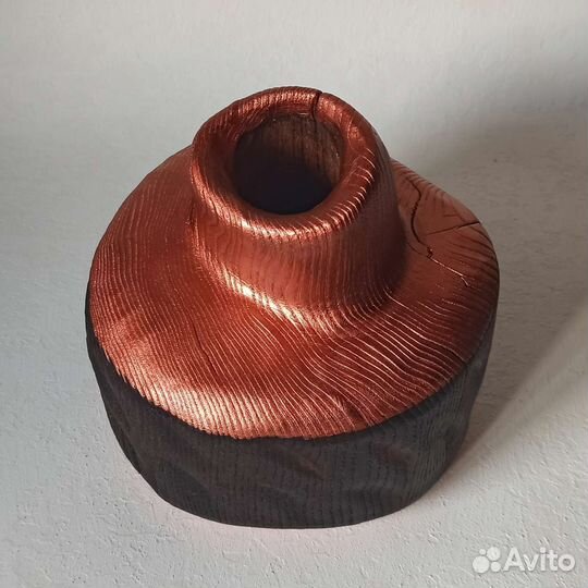 Авторские интерьерные вазы из массива дерева