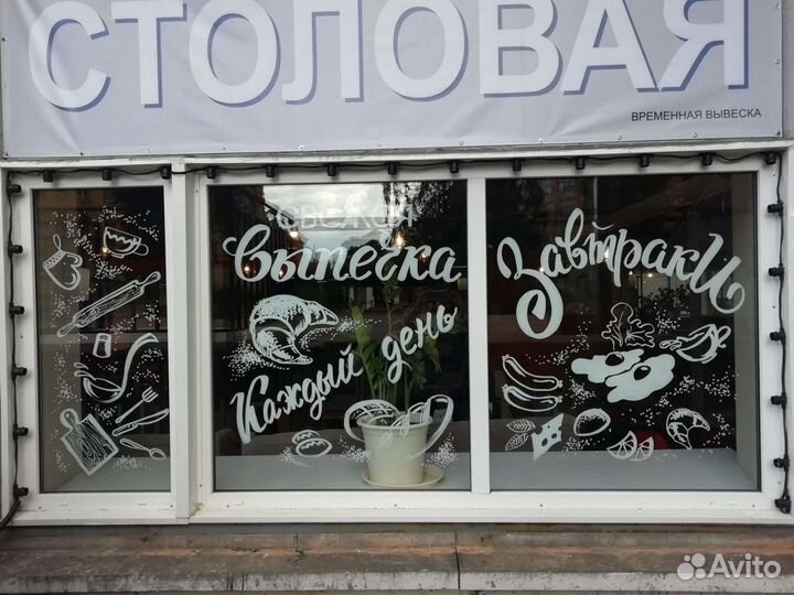 Меловые доски. Роспись. Оформление