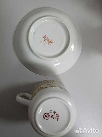 Чайная пара фарфор