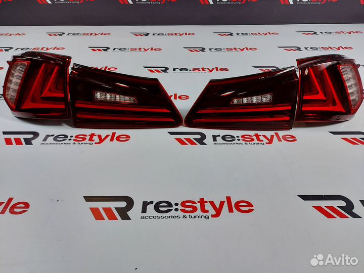 Стопы Lexus IS250 05-12г Стиль 13г Красные Vland