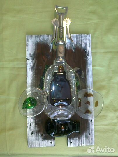 Картина из стекла кошка