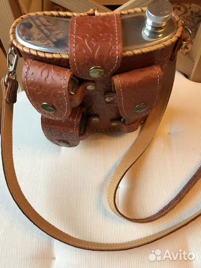 Фляжка новая в подарочном наборе