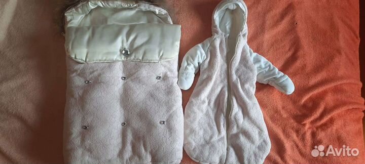 Конверт на выписку зимний для девочки