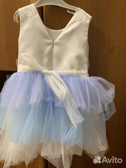 Платье на новый год 116, костюм снежинки