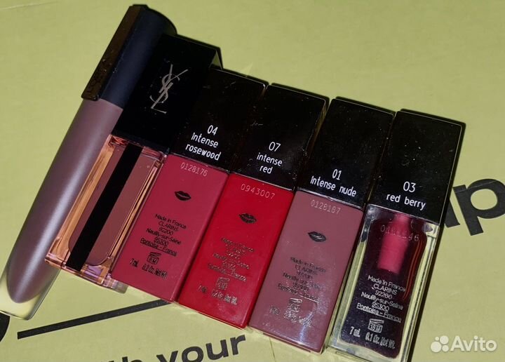 Clarins, YSL, loreal