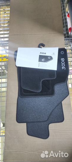 Коврики велюр передние + задние 3008