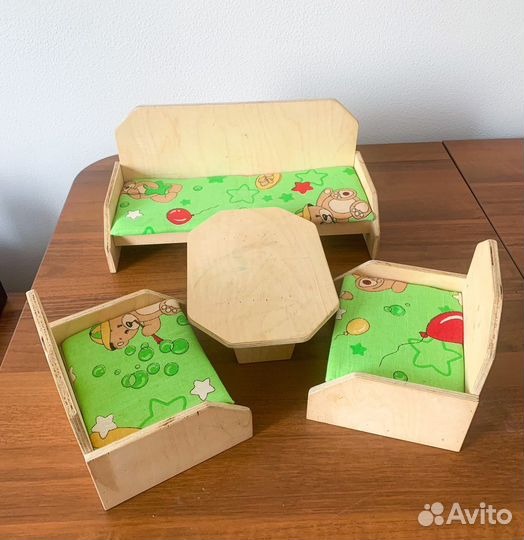 Мебель для кукол деревянная