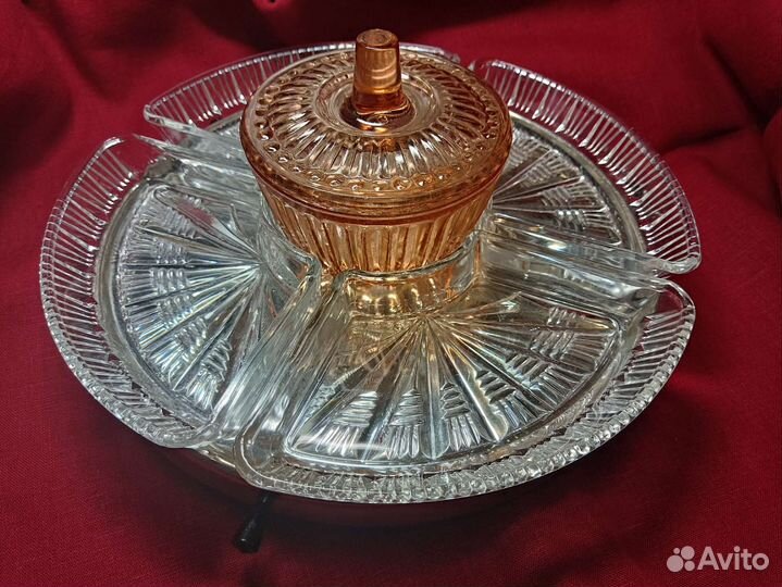 Менажница (блюдо) на подносе СССР