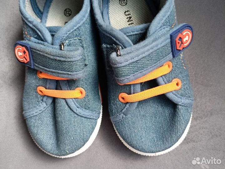 Кеды новые детские Юничел 23 р тканевые для сада
