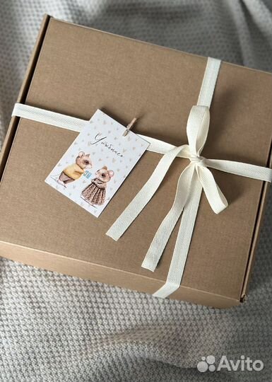 Вязаная корзина на кроватку набор корзин