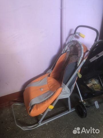 Детские санки с колесами