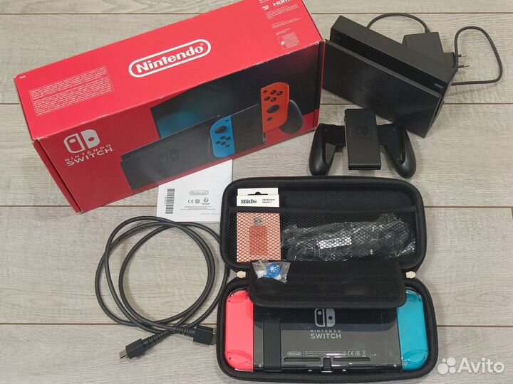 Nintendo switch v2 прошитый +128gb