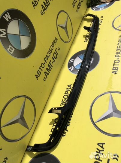 Mercedes W222 S222 AMG пакет Юбка бампера задняя