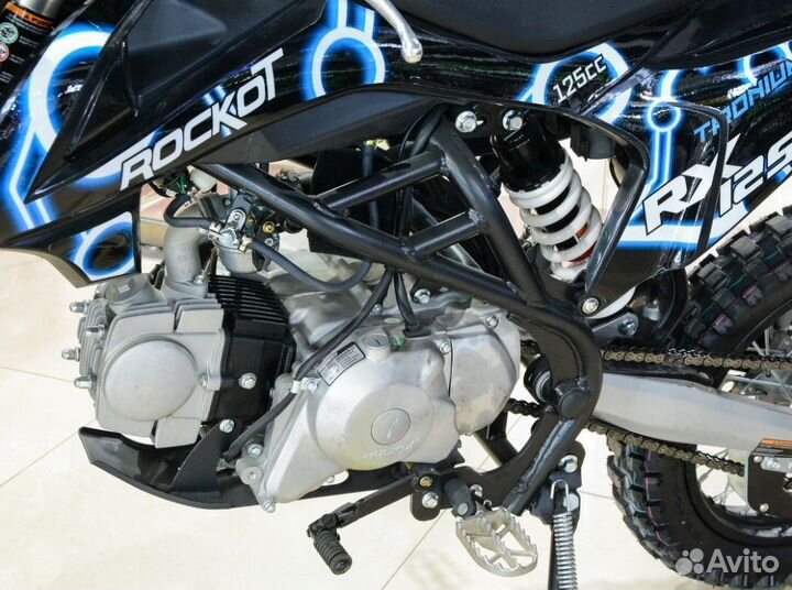 Питбайк rockot RX125-2 Tronium 17/14 черно-синий
