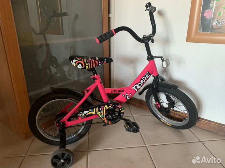 Велосипед детский 14 city ride roady розовый