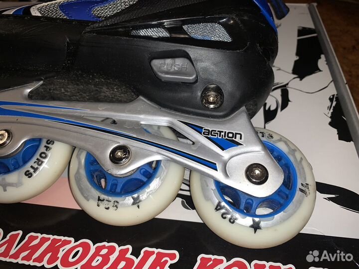 Коньки роликовые раздвижные TechTeam Action