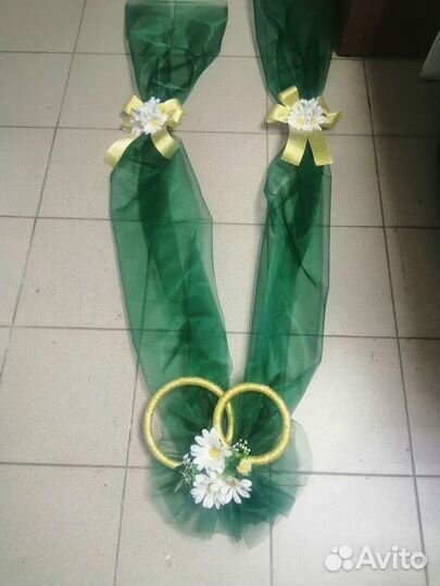 Свадебные украшения на машину