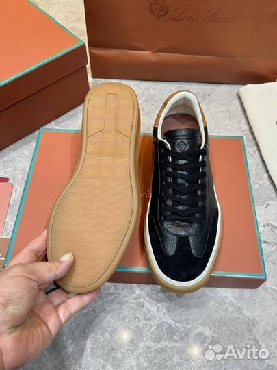 Кеды мужские Loro Piana Tennis Walk цвет чёрный