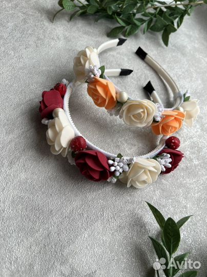 Ободки из цветов