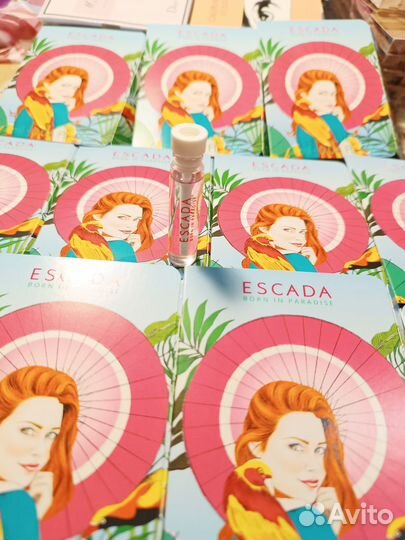 Пробники сэмплы Escada born in Paradise 10 шт