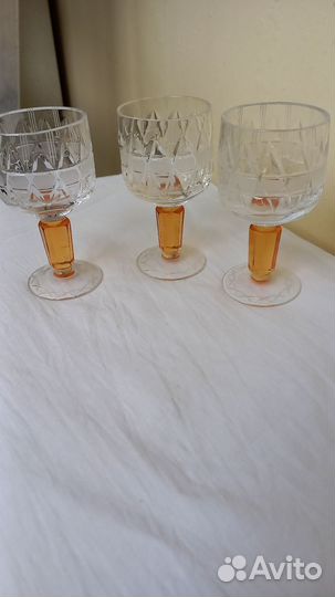Хрустальные рюмки на ножке СССР