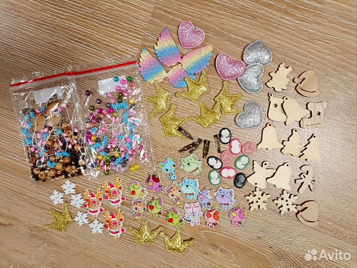 Набор для рукоделия, поделки, пуговицы, бусины