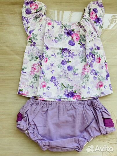 Летний костюм для девочки 86