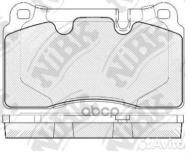 PN0486-nibk колодки дисковые передние VW Touar